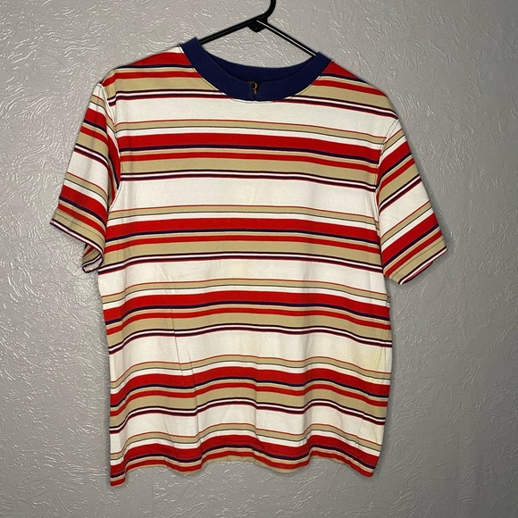 Striped t-shirt size large - Picture 1 of 4